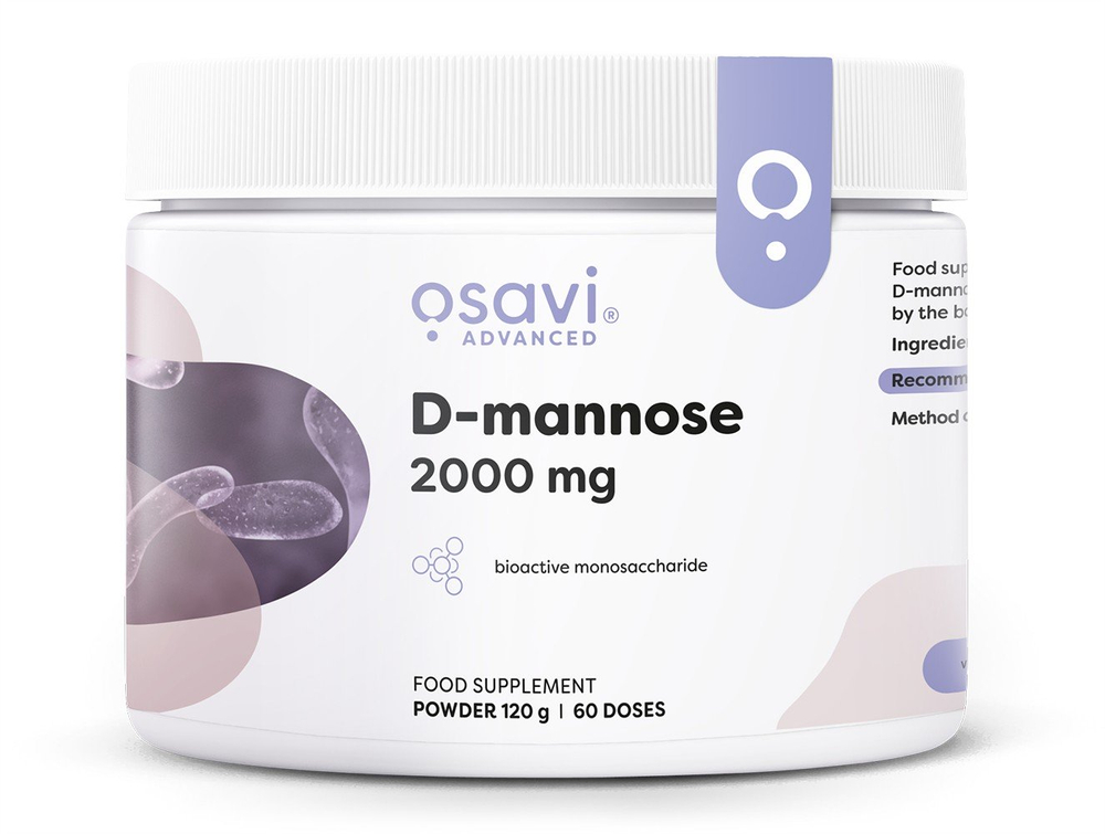 Osavi D-mannoza w proszku 2000mg 120g na wsparcie układu moczowego