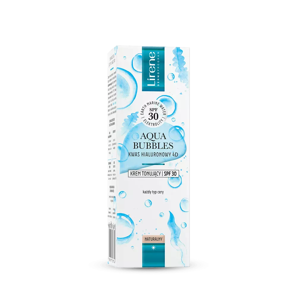 Lirene Aqua Bubbles Lekki Krem Tonujący SPF30 dla każdego Rodzaju Skóry 30ml