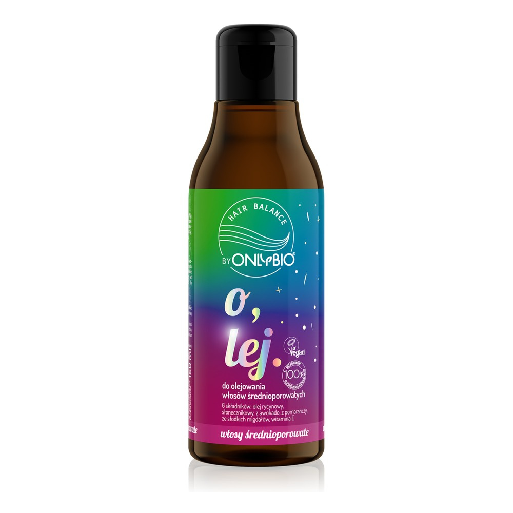 OnlyBio Hair Balance Vegan Oil for Medium Porosity Hair with Castor Oil 150ml