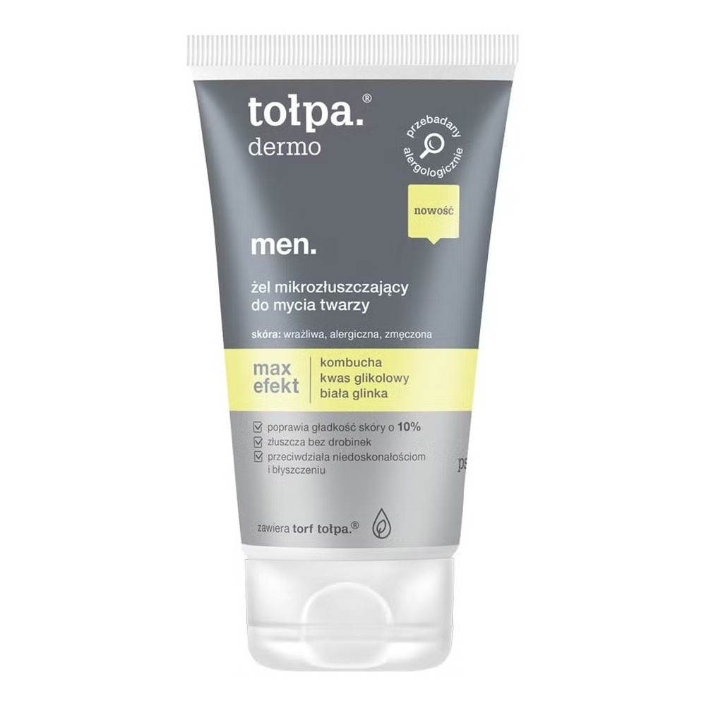 Tolpa Dermo Men Max Effect Mikro-Złuszczający Żel do Mycia Twarzy 150ml
