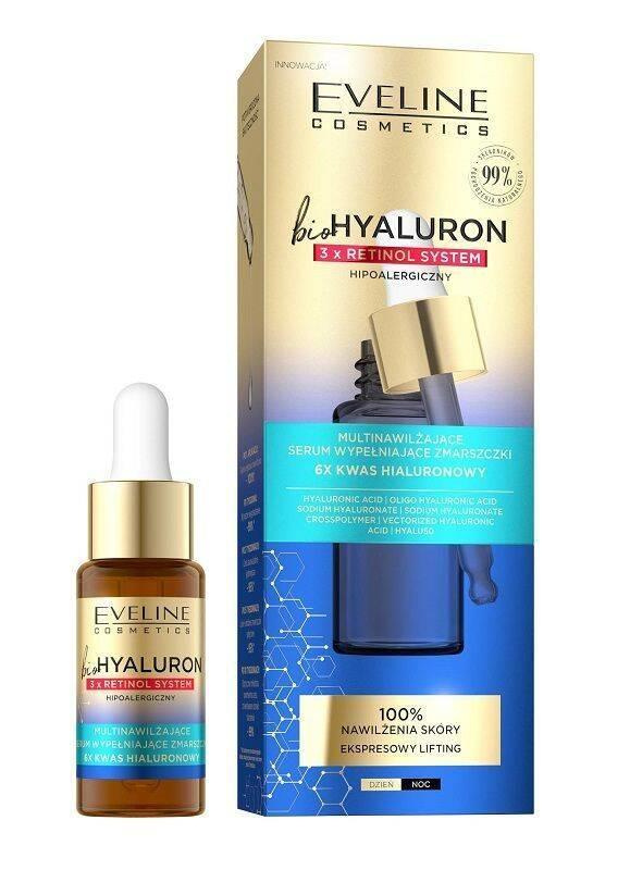 Eveline BioHyaluron 3x Retinol System Moisturising Anti-Wrinkle Serum 18ml