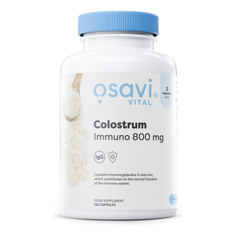 Osavi Colostrum Immuno Siara Bydlęca z Cynkiem na Wsparcie Odporności 120 Kapsułek