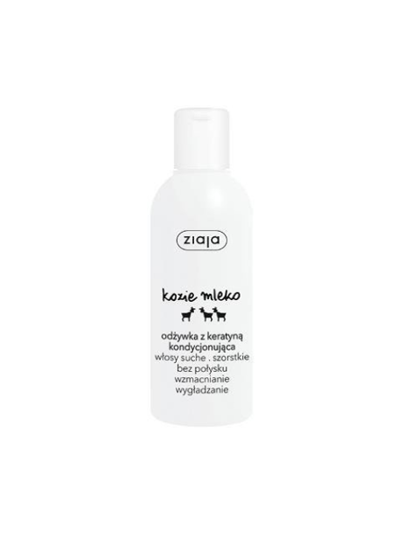 Ziaja Goat's Milk Strengthening Hair Conditioner with Keratin for Damaged Dry Rough and Dull Hair 200ml