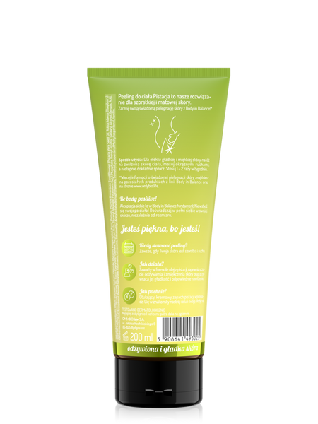 OnlyBio Body in Balance Nourishing Body Scrub for Rough Skin Pistachio 200ml