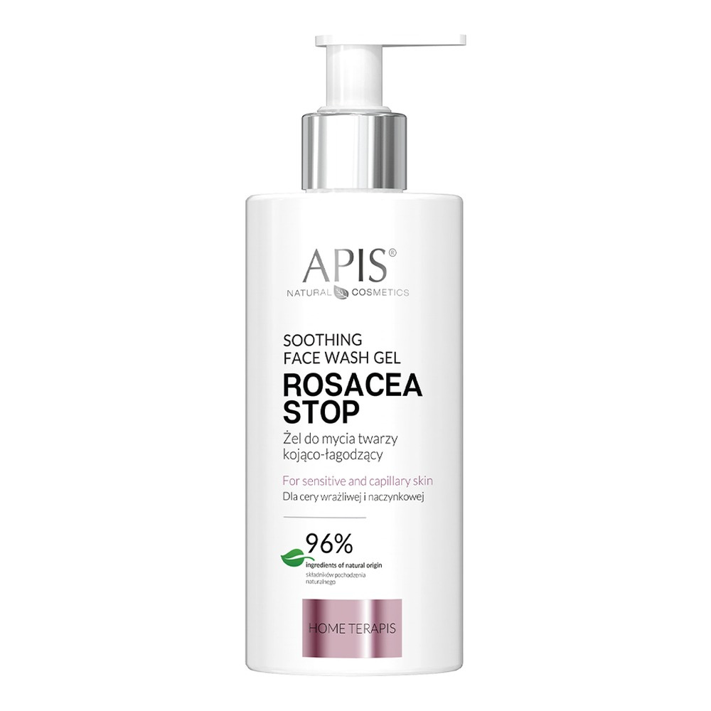 Apis Rosacea Stop Kojąco-Łagodzący Żel do Mycia Twarzy dla Skóry Naczynkowej i Wrażliwej 300ml