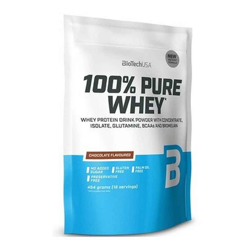 BioTechUSA 100% Pure Whey Białko serwatkowe, Chocolate (EAN 5999076238323) 454g