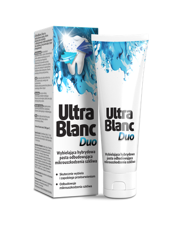 UltraBlanc Duo Hybrydowa Pasta do Zębów Odbudowująca Szkliwo 75ml