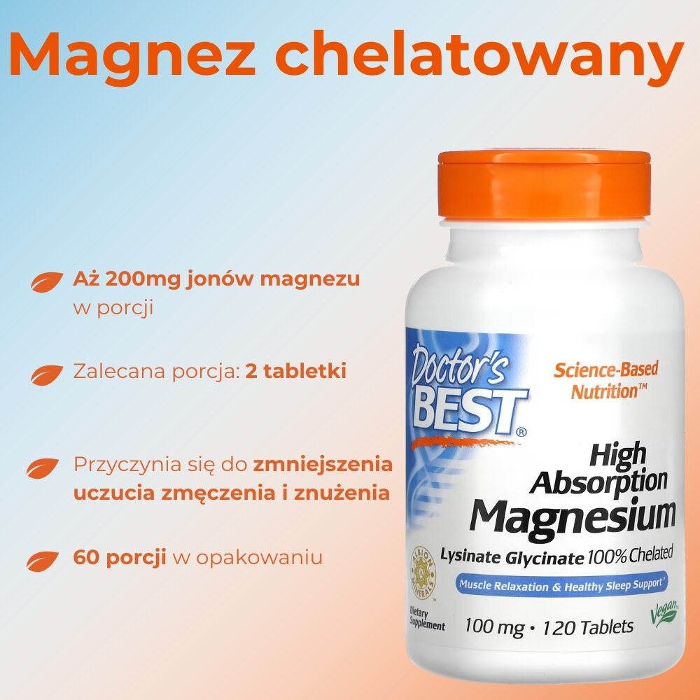 High Absorption Magnesium 100mg 120 Tablets