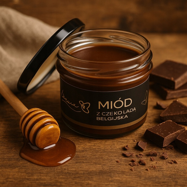 Bona Miód z Czekoladą Belgijską Naturalny Pyszny Smak 245g