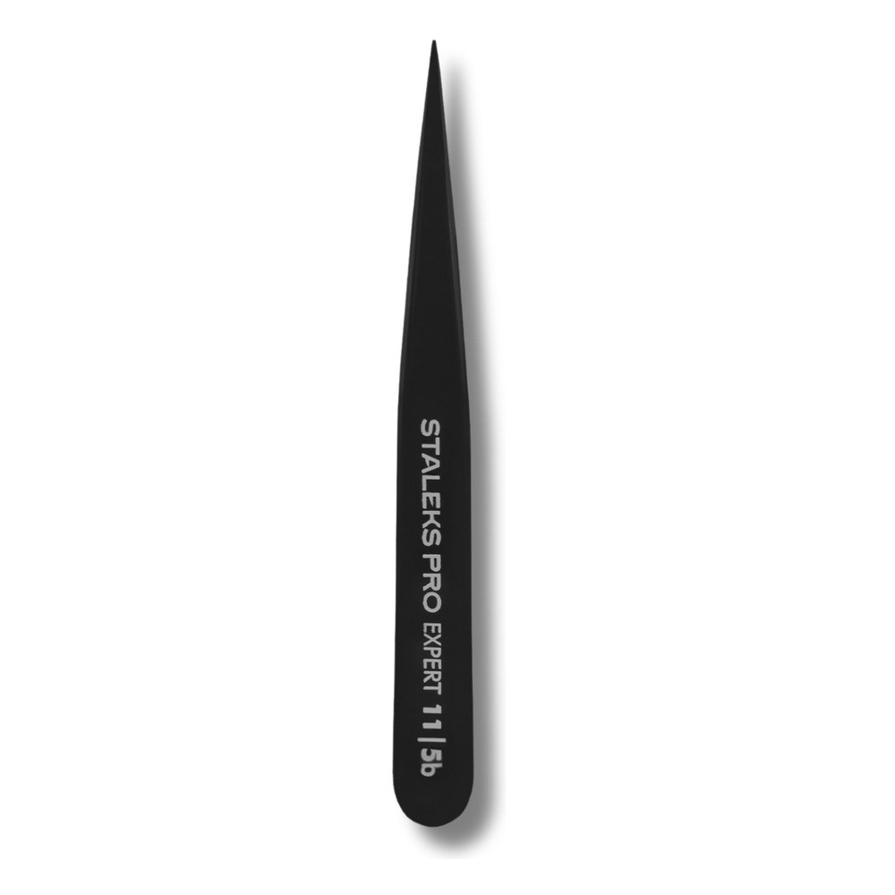Staleks Pro Pęseta do Brwi Czarna EXPERT 11 TYPE 5 Punktowa 1 Sztuka