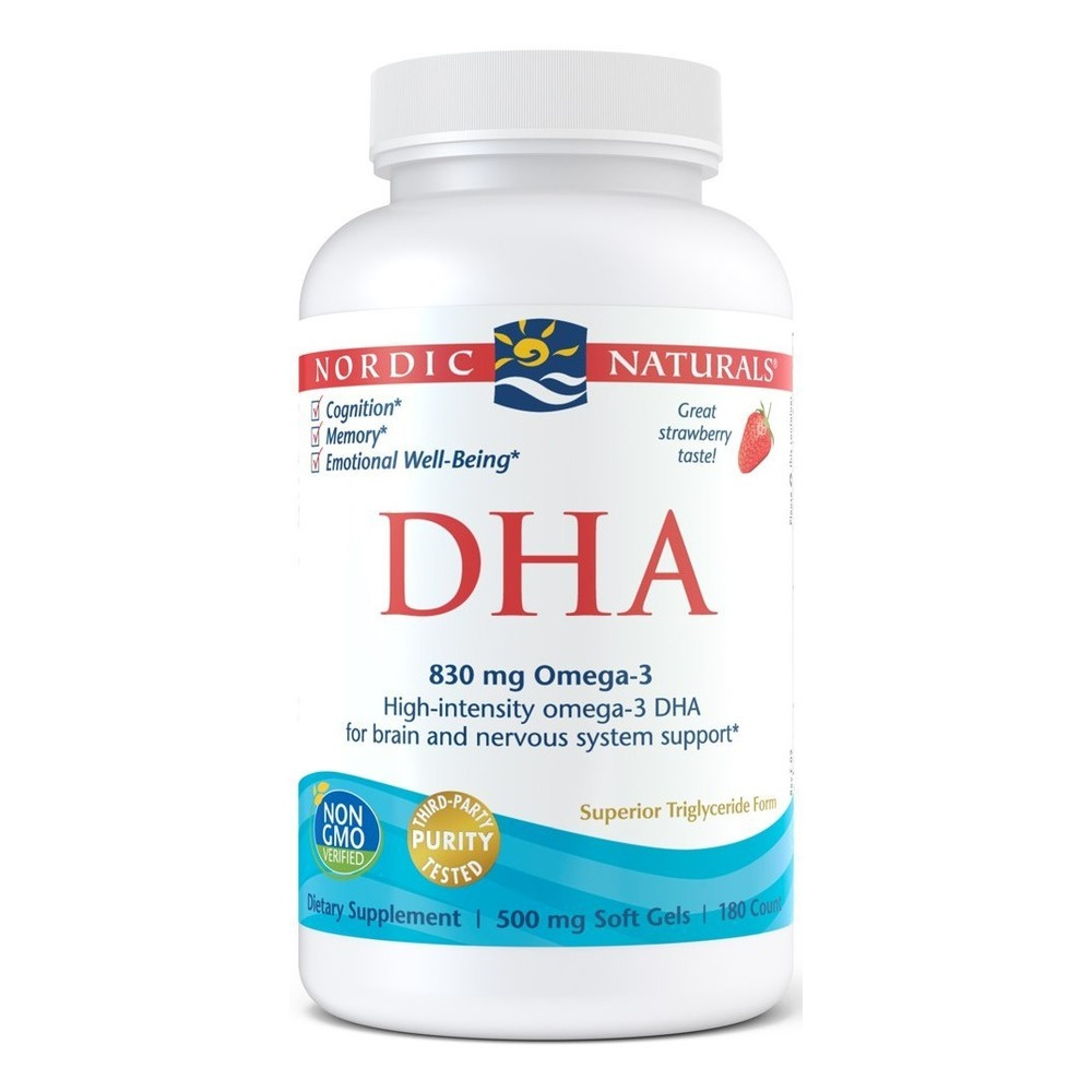 DHA, 830mg Strawberry - 180 softgels