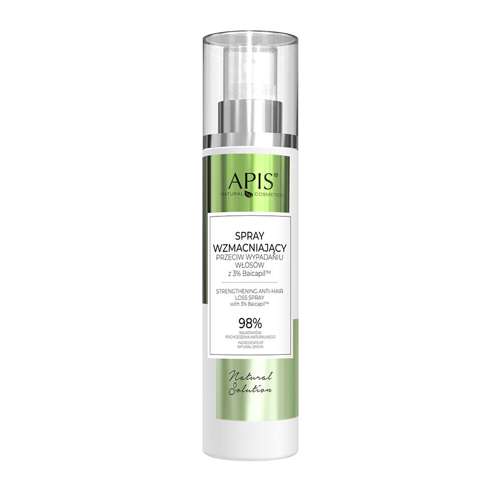 Apis Natural Solution Strengthening Spray with 3% Baicapil™ for Weakened Hair Prone to Loss 150ml