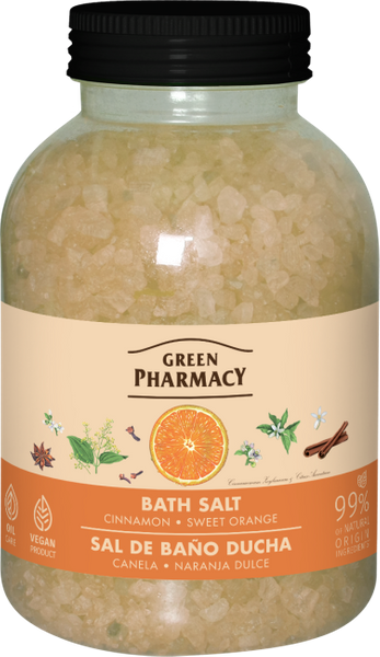 Green Pharmacy Bath Salt Cinnamon and Sweet Orange 1000g