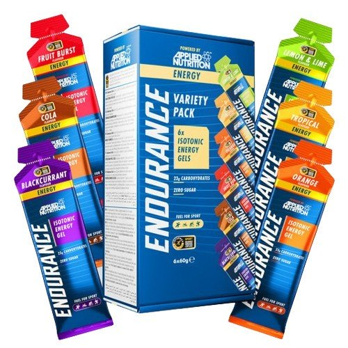 Applied Nutrition Endurance Isotonic Energy Gel Variety Pack For Athletes 6x60g