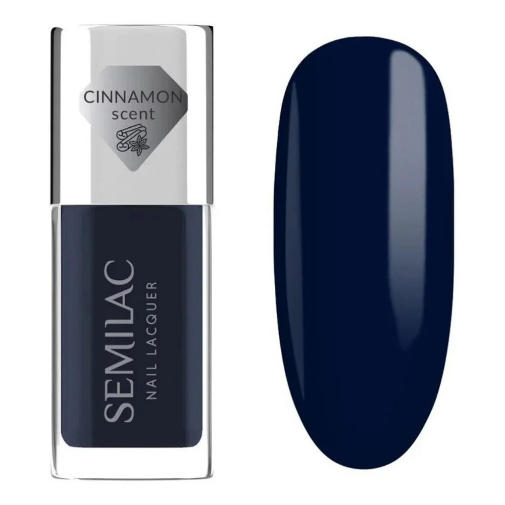 Semilac Classic Lakier Klasyczny 113 Blue Ink Deep Navy Shine 9ml