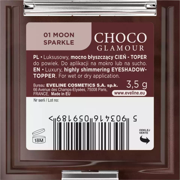 Eveline Choco Glamour Shiny Eye Shadow-Topper 3g