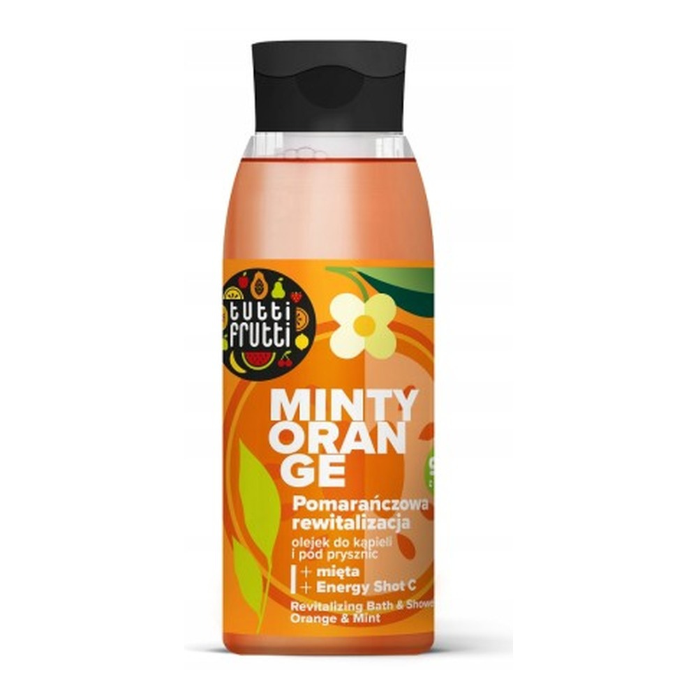 Tutti Frutti Rewitalizujący Olejek do Kąpieli i pod Prysznic Pomarańcza i Mięta + Energy Shot C 400ml