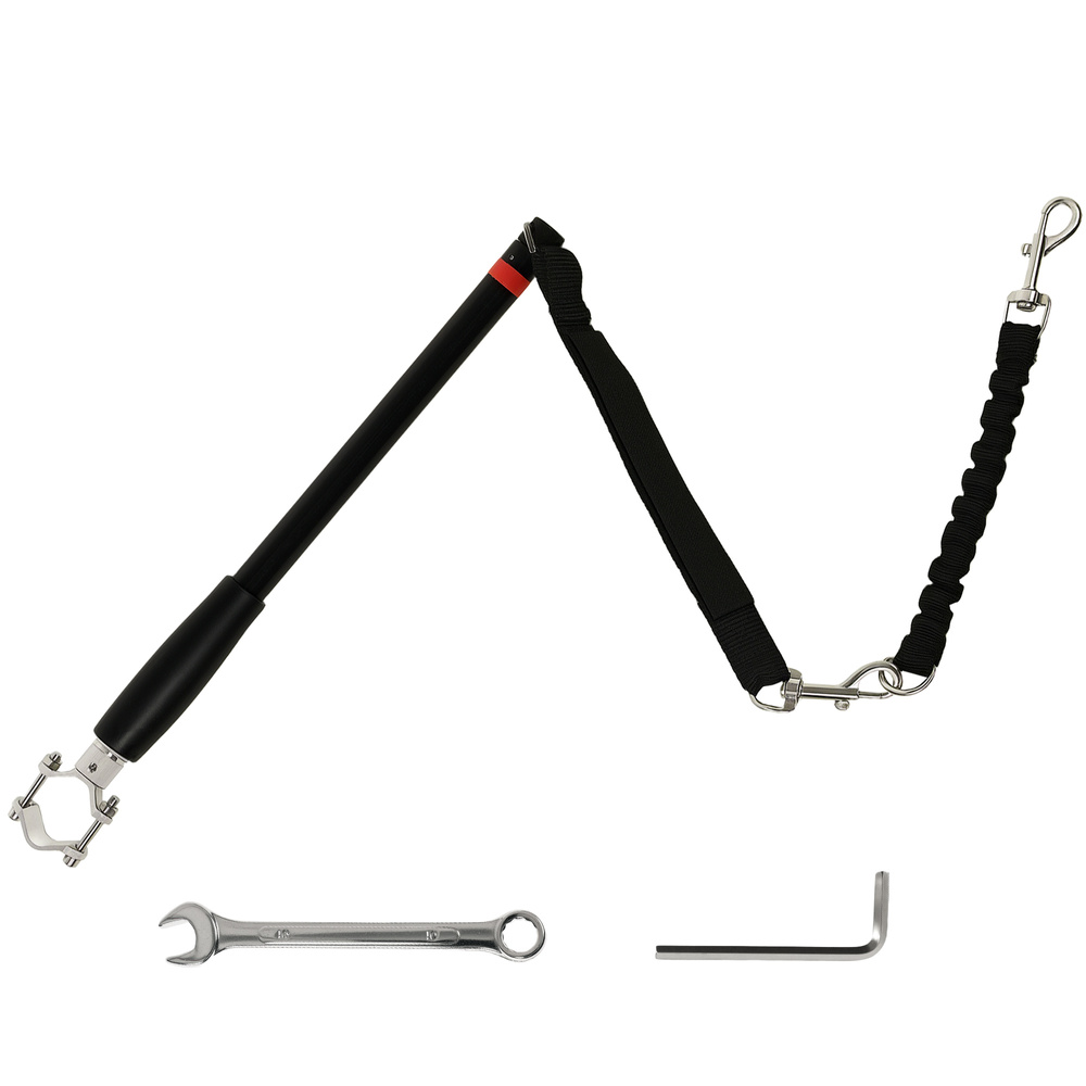 PawHut Dog Lead for Bicycle, Dog Leash for Cycling, Training, Jogging, Black
