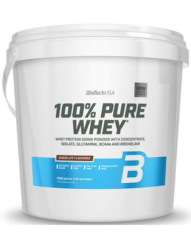 BioTechUSA 100% Pure Whey, Chocolate - 4000g