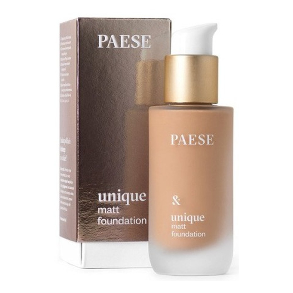 Paese Unique Matt Foundation Pielęgnujący Podkład Matujący Nr 608C Golden Beige 30ml