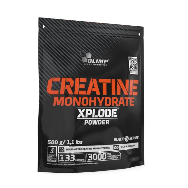 Olimp Nutrition Creatine Monohydrate Xplode w Proszku na Masę Mięśniową i Siłę Pomarańcza 500g