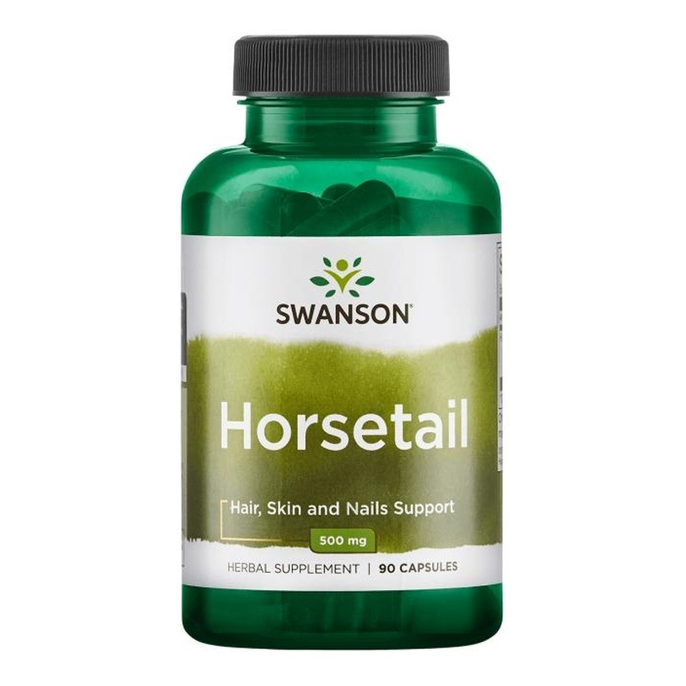 Swanson Horsetail 500mg Skrzyp Wzmacnia Włosy Skórę i Paznokcie 90 Kapsułek