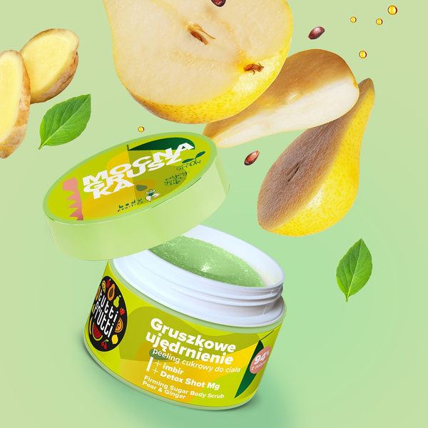 Tutti Frutti Ujędrniający Peeling Cukrowy do Ciała Gruszka i Imbir Detox Shot Mg 300g