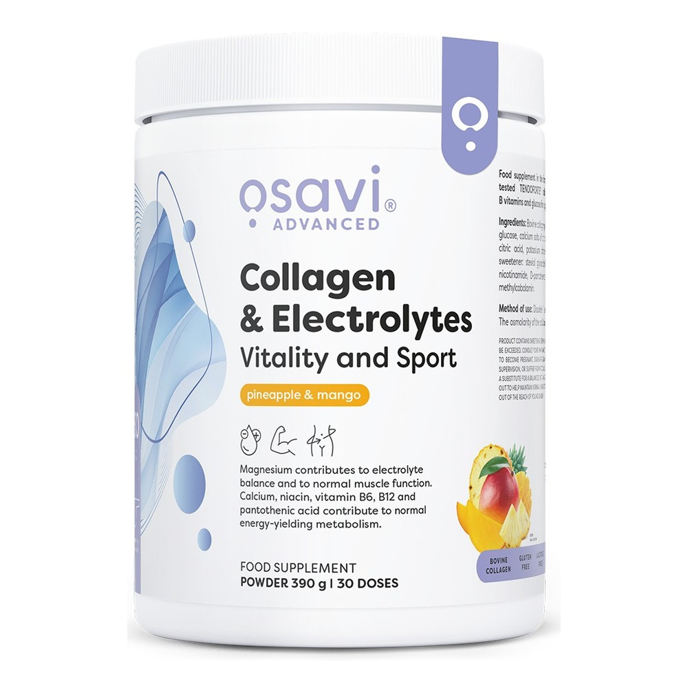 Osavi Collagen Electrolytes Vitality and Sport Pineapple & Mango 390g