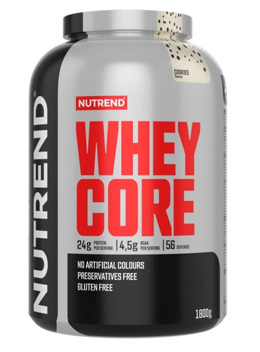 Nutrend Whey Core Cookies Whey Protein for Muscle Growth and Maintenance 1800g