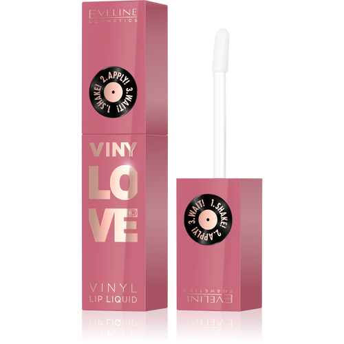 Eveline VinyLove Liquid Vinyl Lipstick with Gloss Effect No. 05 Rosy 4ml