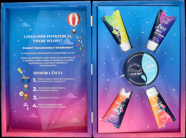 OnlyBio Hair in Balance & E.Wedel Zestaw DIY Hair Set do Pięlęgnacji Włosów 1 Sztuka