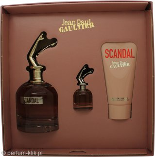 Jean Paul Gaultier Scandal Gift Set 80ml EDP + 75ml Body Lotion + 6ml EDP Set for Women 1 Piece
