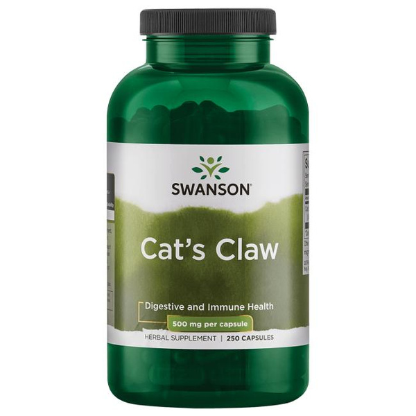 Swanson Cat's Claw 500mg Supports Immune System 250 Capsules
