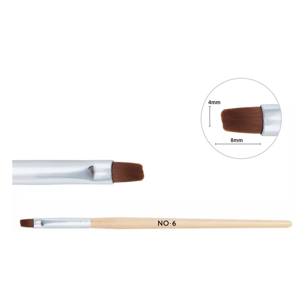Neonail Wooden Gel Brush No. 6 1 Piece