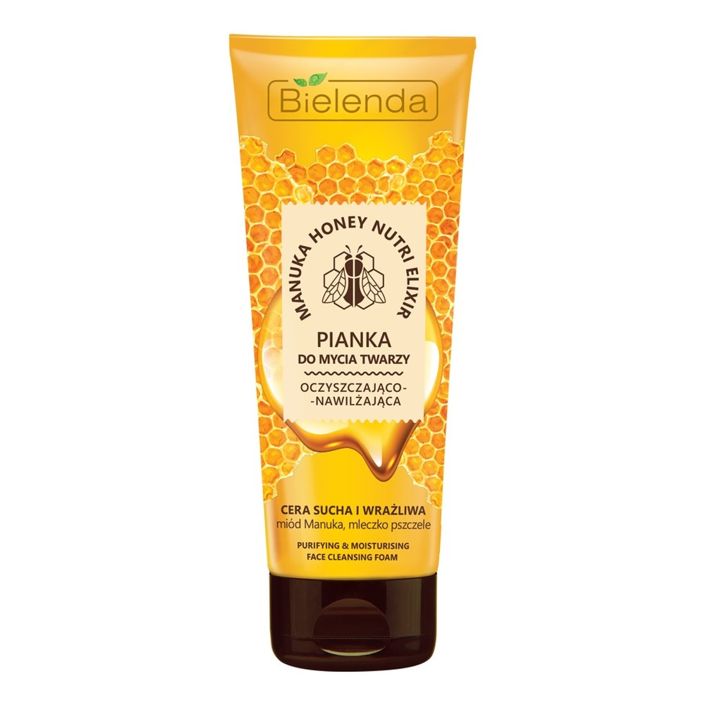 Bielenda Manuka Honey Nutri Elixir Oczyszczająca Pianka do Mycia Twarzy 175ml