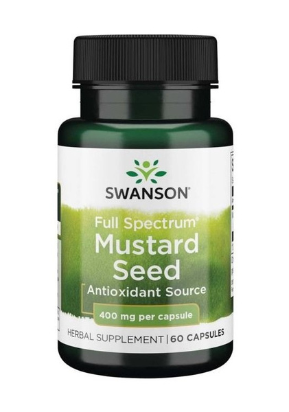 Swanson Full Spectrum Mustard Seed 400mg 60 Capsules
