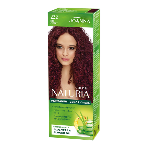 Joanna Naturia Permanent Hair Color Dye Care Shine No. 232 Ripe Cherry 100ml