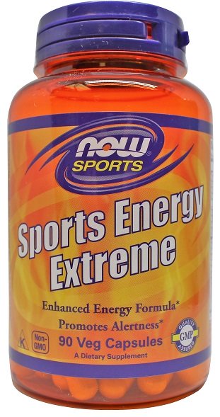 Now Foods Sports Energy Extreme Ekstremalna Energia i Czujność Umysłu 90 Kapsułek