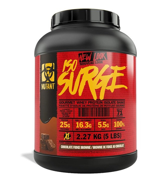 Mutant Iso Surge Chocolate Fudge Brownie Whey Protein Isolate For Athletes 2270g