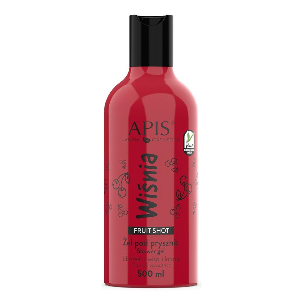 Apis Fruit Shot Żel pod Prysznic z Ekstraktem z Wiśni dla każdego Rodzaju Skóry 500ml