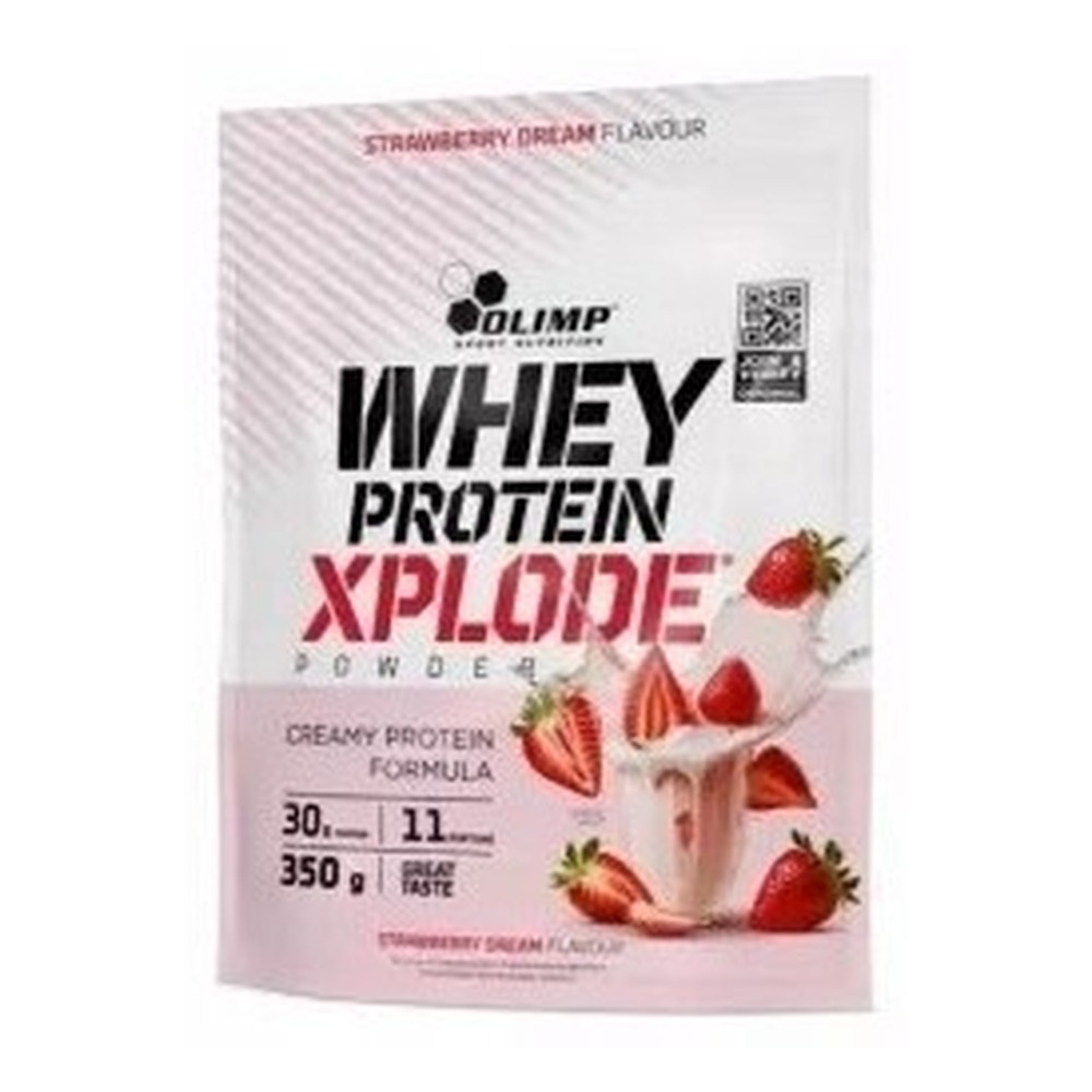 Olimp Nutrition Whey Protein Xplode Odżywka Białkowa o Smaku Truskawkowym na Wzrost i Utrzymanie Masy Mięśniowej 350g