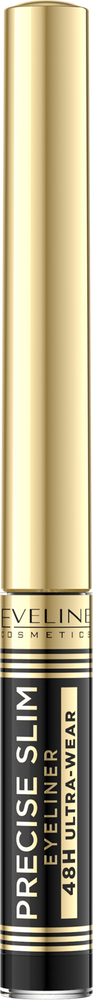 Eveline Precise Slim Ultra-Precise Eye Liner Long-Lasting Effect 48H Vinyl Black 2ml
