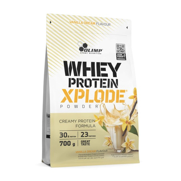 Olimp Nutrition Whey Protein Xplode Vanilla Dream Odżywka Białkowa na Wzrost Masy Mięśniowej 700g