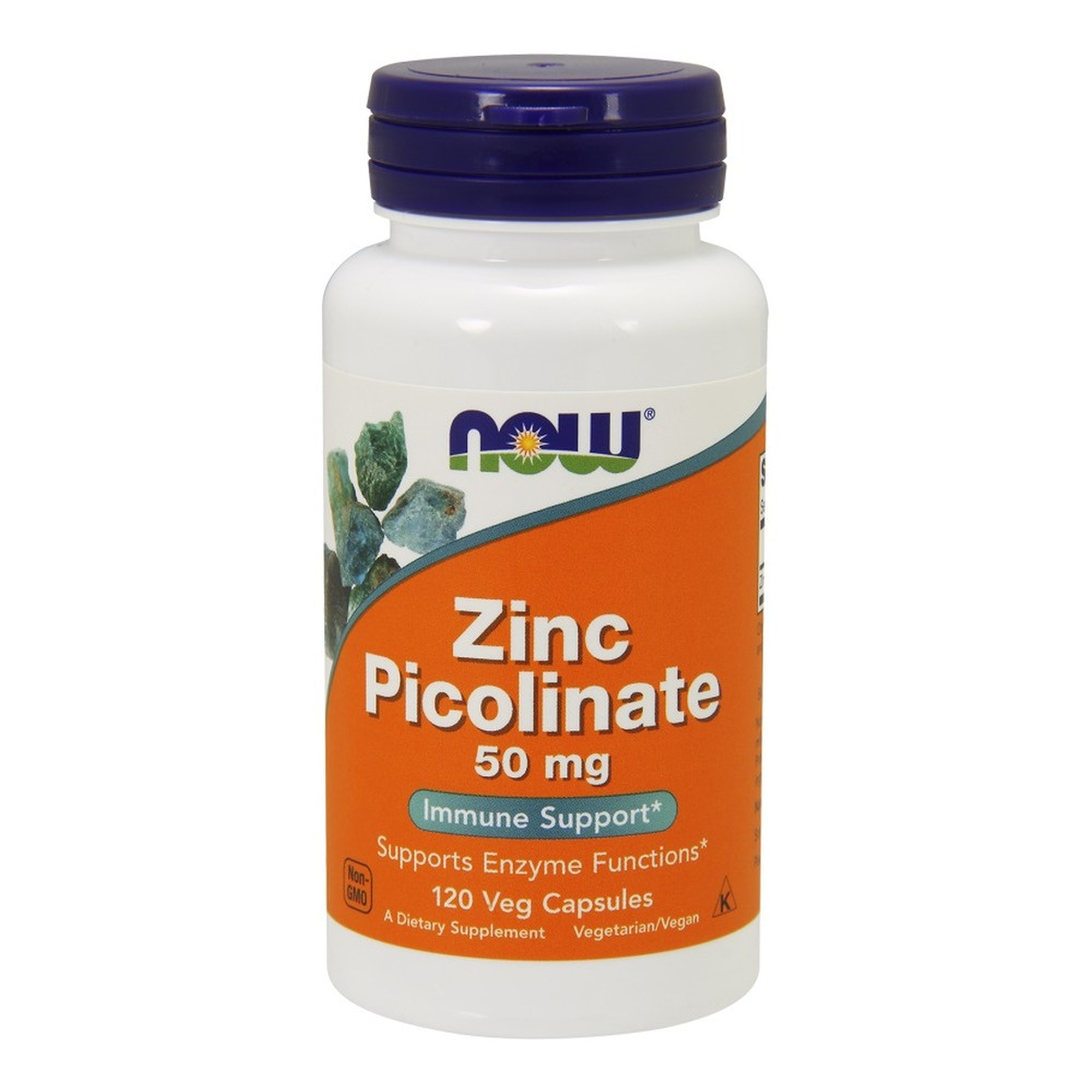 Now Foods Zinc Picolinate 50mg 120 Vcapsules