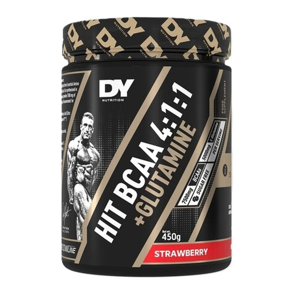 Dorian Yates HIT BCAA 4:1:1 + Glutamine, Truskawka 450g