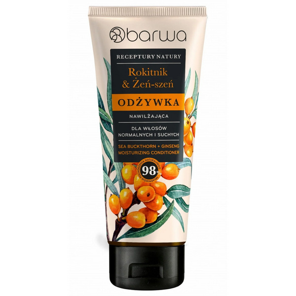 Barwa Recipes of Nature Moisturizing Conditioner Sea Buckthorn Ginseng for Normal to Dry Hair 200ml