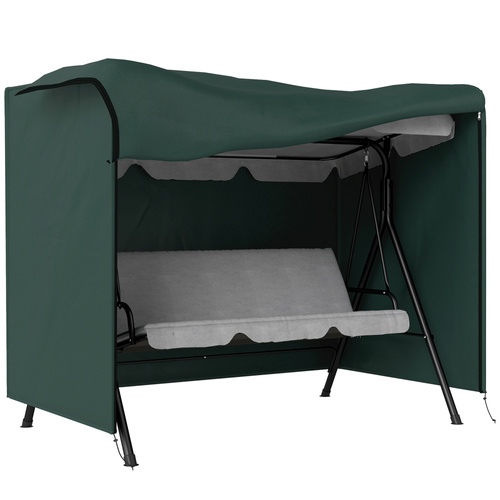 Outsunny 152 x 177cm Three-Seater Swing Chair Protective Cover Green