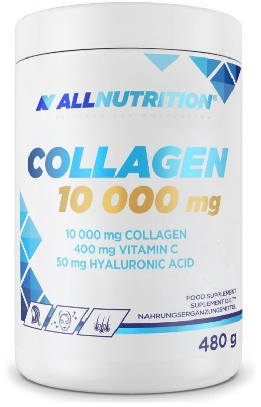 Allnutrition Collagen Hydrolizowany Kolagen z Witaminą C i Kwasem Hialuronowym Orange 480g