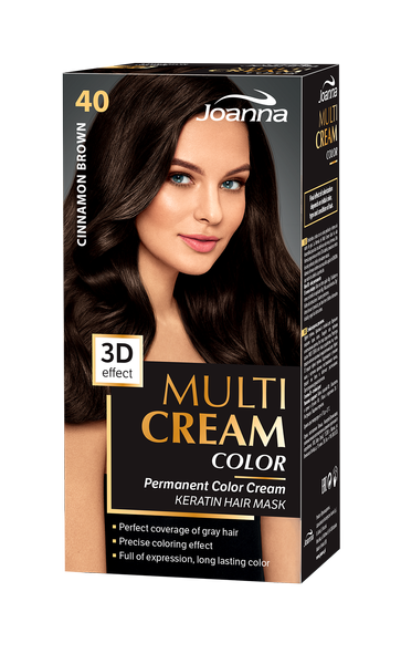 Joanna Multi Cream Color 3D Effect Farba Nr 40 Cynamonowy Brąz 1 Sztuka