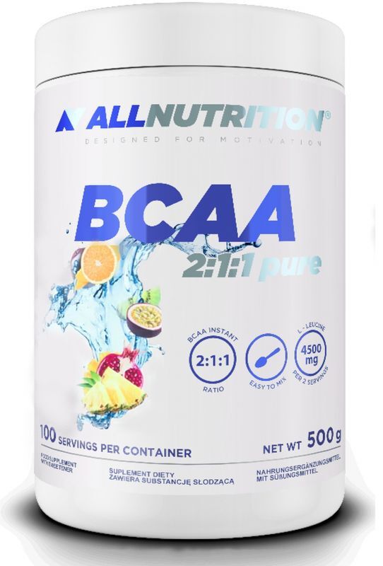 Allnutrition BCAA 2:1:1 Pure Kompleks Aminokwasów Tropical 500g